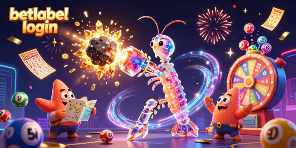 Engage with betlabel login for a thrilling experience in this vibrant casino-themed illustration.